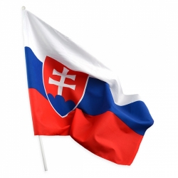 Vlajka do ruky; mávatko SLOVAKIA 20 x 28 cm