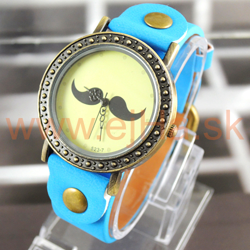 Dámske hodinky Mustache modré